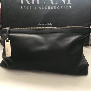 RIPANI Bag purse clutch Made in Italy leather NEW